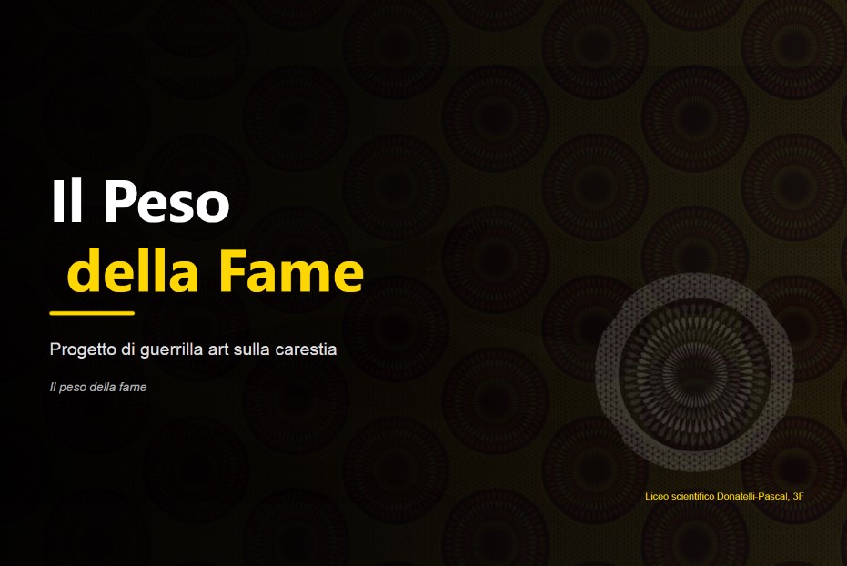 2° – Il peso della fame